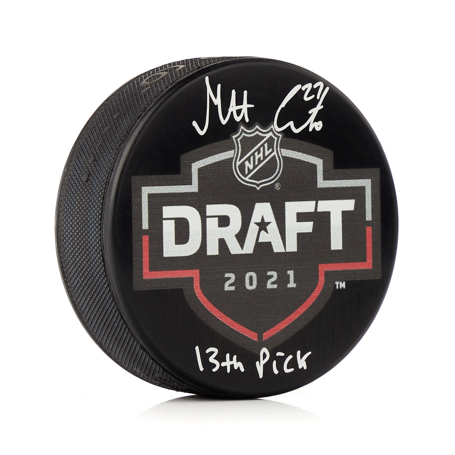 Matt Coronato Puck 2021-nhl-entry-draft-13th-pick, supplier stock photo