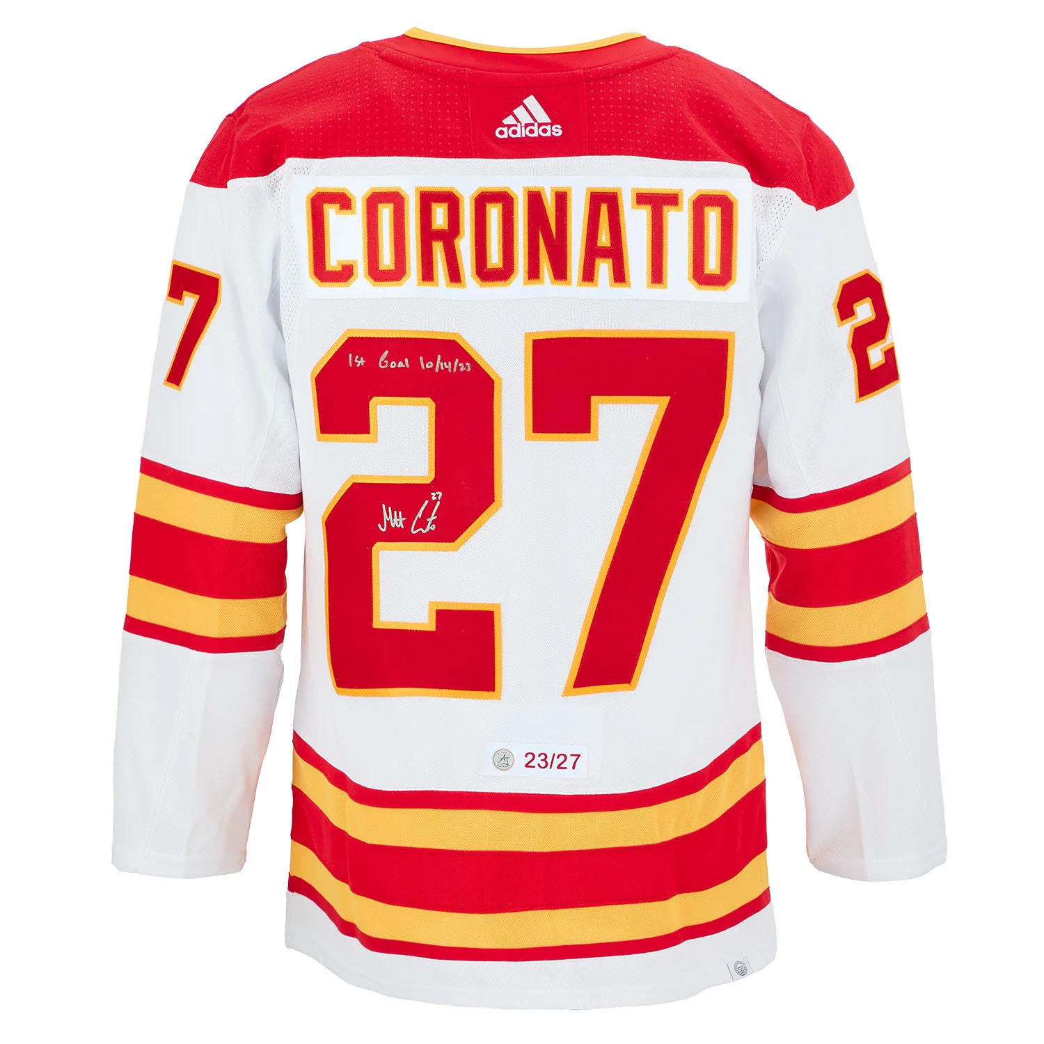 Matt Coronato Jersey dated-1st-goal-adidas-27, Calgary Flames, supplier stock photo