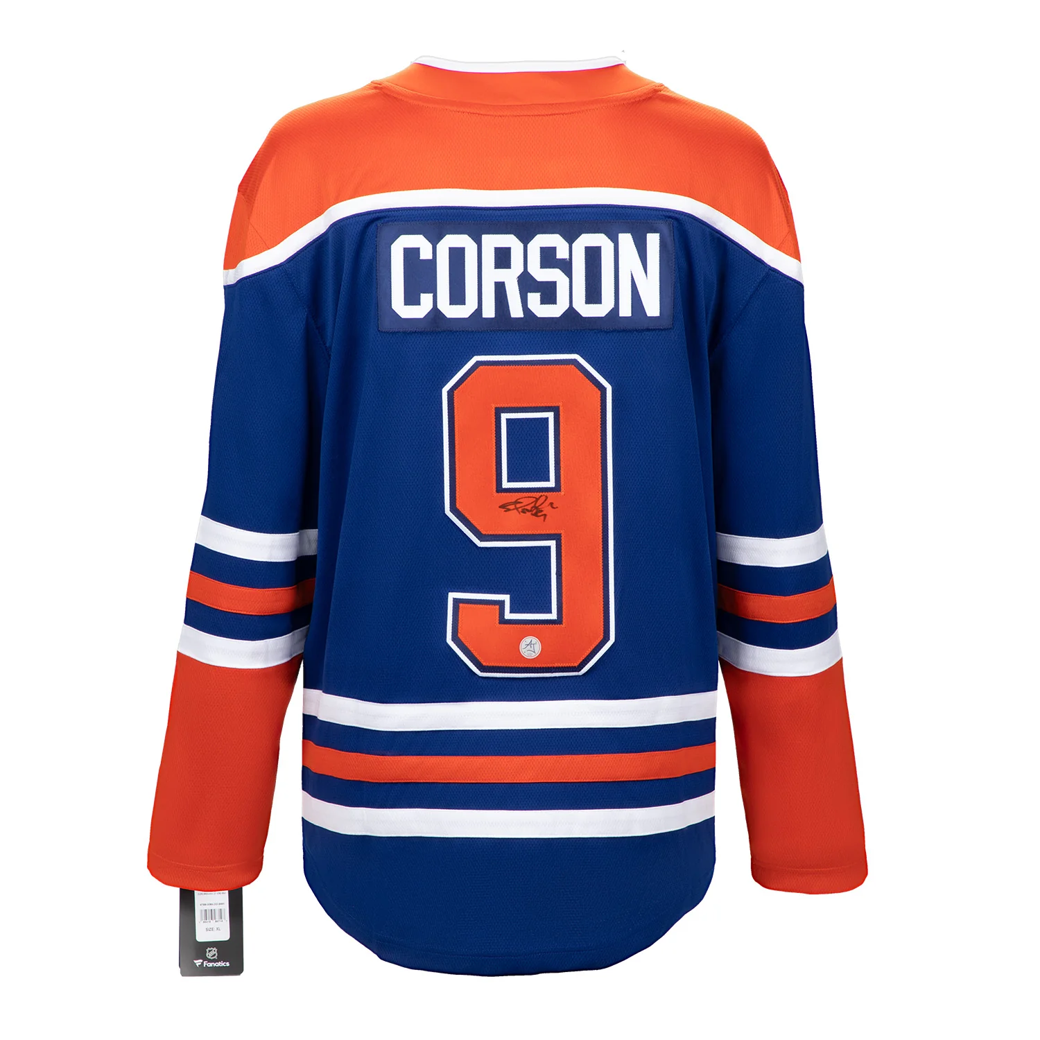 Shayne Corson Jersey blue-breakaway, Edmonton Oilers, supplier stock photo