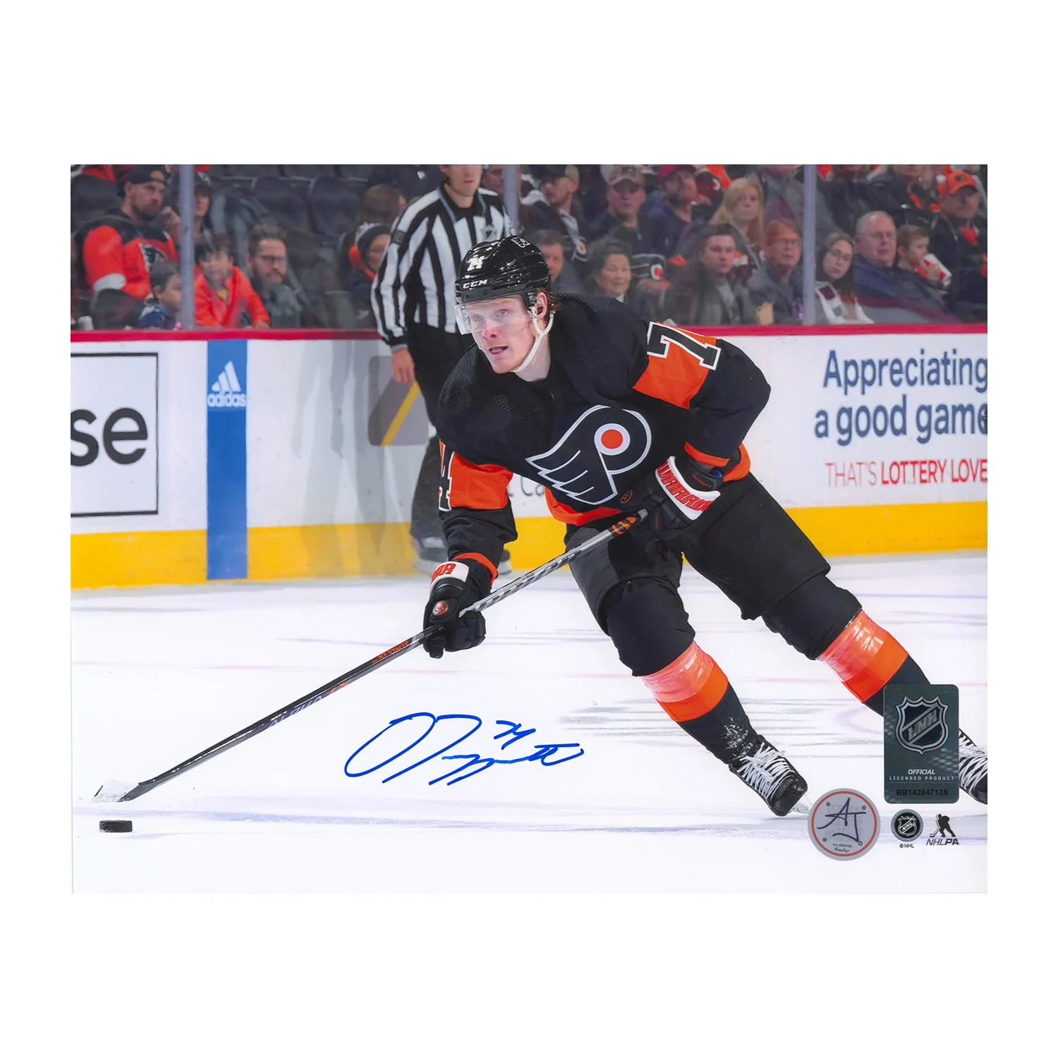 Owen Tippett Photo 8x10-attack-zone, Philadelphia Flyers, supplier stock photo
